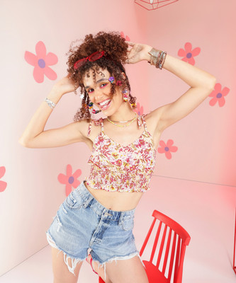 PREETY LOVING THING Casual Printed Women Multicolor Top