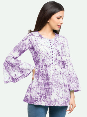 Yash Gallery Casual Tie & Dye Women Multicolor Top