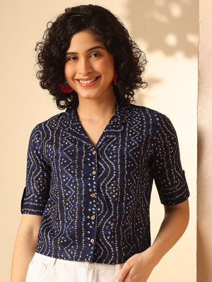 ANOUK Casual Printed Women Multicolor Top