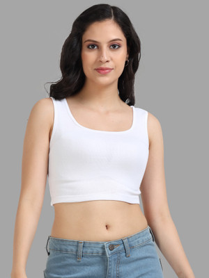 Chroma Style Casual Solid Women White Top