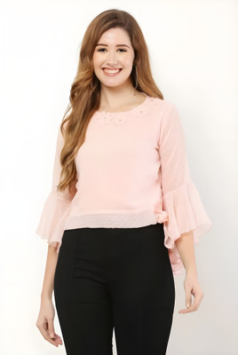 Alburak Enterprises Casual Self Design Women Multicolor Top