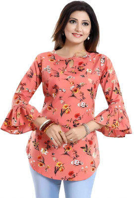 ZELZIS Casual Printed Women Multicolor Top