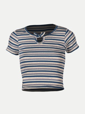 radprix Casual Striped Women Multicolor Top