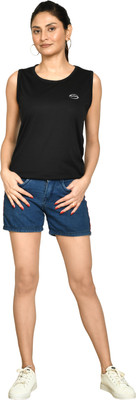 altius Casual Solid Women Dark Blue Top