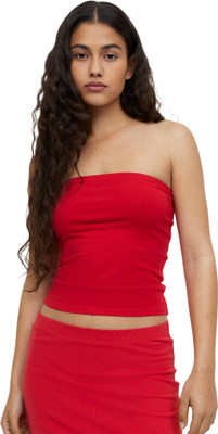 SIGHTBOMB Party Solid Women Red Top