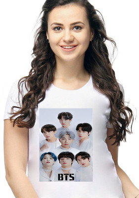 BQF Casual Printed, Graphic Print Women White Top