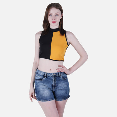 Fasska Casual Color Block Women Multicolor Top