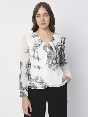 VERO MODA Casual Printed Women White Top