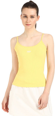 TOMMY HILFIGER Casual Solid Women Yellow Top