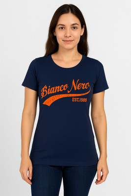 unique store Casual Printed Women Dark Blue Top