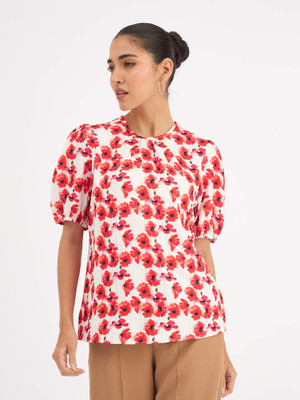 SALT ATTIRE Formal Printed Women Multicolor Top