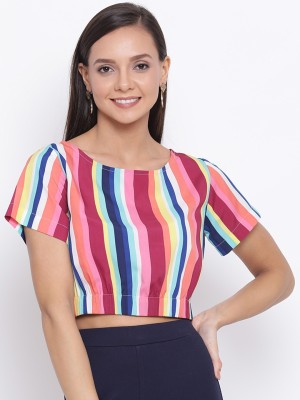 OTIRA Casual Striped Women Multicolor Top