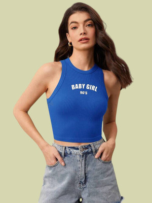 Tabadtod Casual Printed Women Blue Top