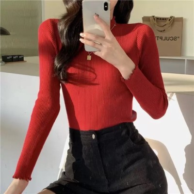 Trend For You Casual Self Design Women Red Top