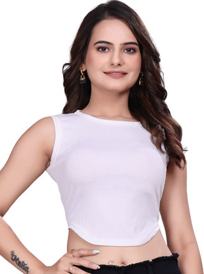 Dholakiya Empire Vibe LLP Casual Solid Women White Top