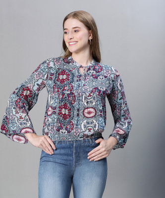 OXOLLOXO Casual Printed Women Multicolor Top