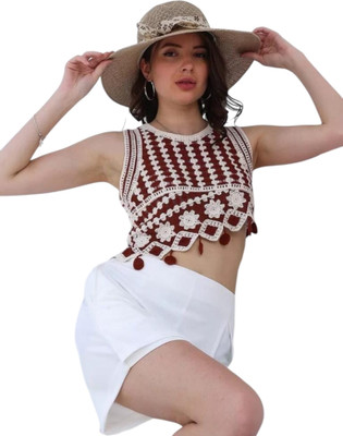 Epicedesigns Casual Printed Women Maroon, White Top