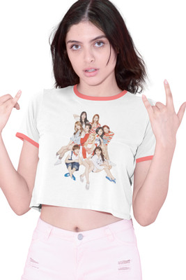 Pinklips Shopping Casual Printed Women White Top