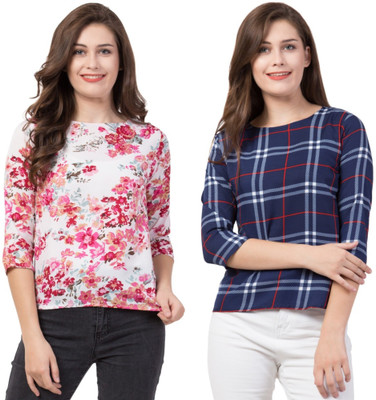 MODEST CITY Casual Printed Women Multicolor Top