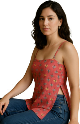 AmbT Casual Printed Women Multicolor Top