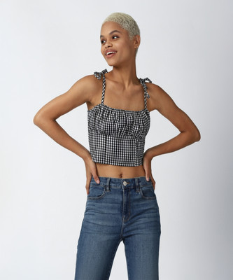 FOREVER 21 Casual Printed Women Multicolor Top