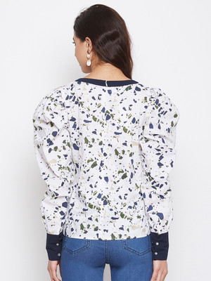 Imfashini Casual Printed Women White Top