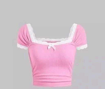 JKP COLLECTIONS Casual Lace Women Pink Top