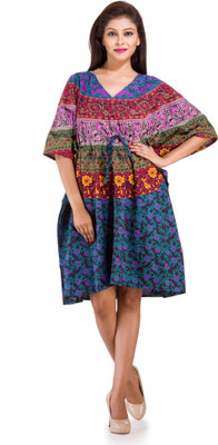 Ravaiyaa - Attitude Is Everything Casual Printed Women Purple, Multicolor Top