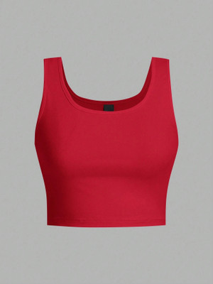 Ddaspration Casual Solid Women Red Top