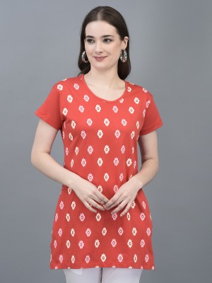 Dollar Missy Casual Printed Women Red Top