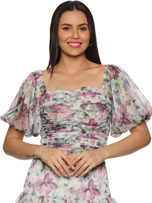 ISU Casual Printed Women Multicolor Top