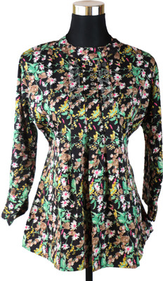 DOGAR ESSENTIALS Casual Printed Women Multicolor Top