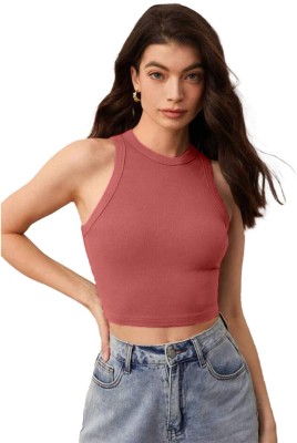 TIVANTE Casual Solid Women Pink Top