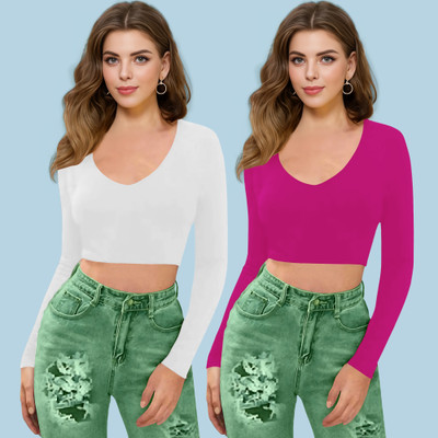 Dream Beauty Fashion Casual Solid Women Pink Top