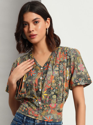 ADDYVERO Party Printed Women Multicolor Top