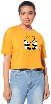 Kamedge Global Formal Printed Women Yellow Top