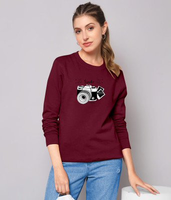 ZentWorld Casual Printed Women Maroon Top