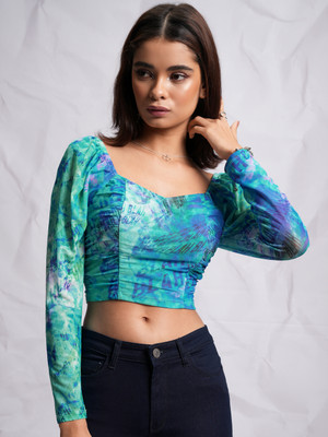 Tokyo Talkies Casual Printed Women Multicolor Top