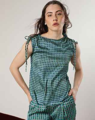 RAREISM Casual Printed Women Multicolor Top
