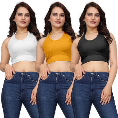Moda Rapido Casual Solid Women Multicolor Top