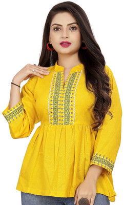 Manya Creation Casual Printed Women Multicolor Top