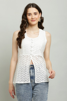 vashist Casual Solid Women White Top