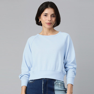 London Rag Casual Solid Women Blue Top