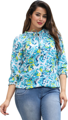 TRUSTED ENTERPRISES Casual Printed Women Multicolor Top