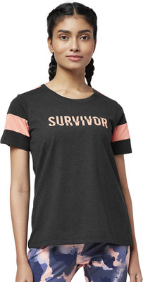 Ajile By Pantaloons Casual Printed Women Grey Top