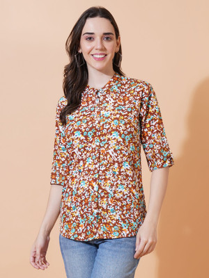 Shree Ganesh Fashion Casual Self Design Women Multicolor Top