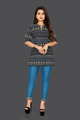 TASHVI CREATION Casual Printed Women Multicolor Top
