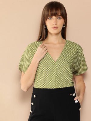 her by invictus Casual Printed Women Green Top