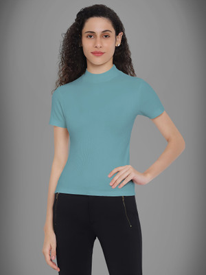 Maheshvi Casual Solid Women Light Green Top