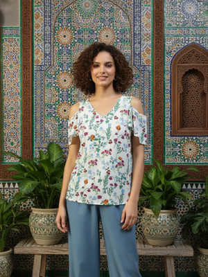 OXOLLOXO Casual Printed Women Multicolor Top